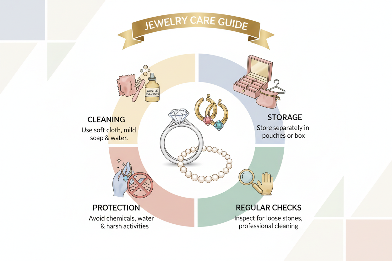 How to Care for Rose Gold, Gold-Plated & Sterling Silver Jewelry