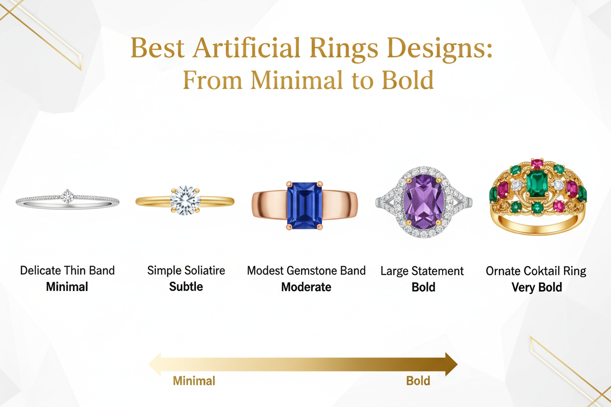 Best Artificial Rings Designs: From Minimal to Bold