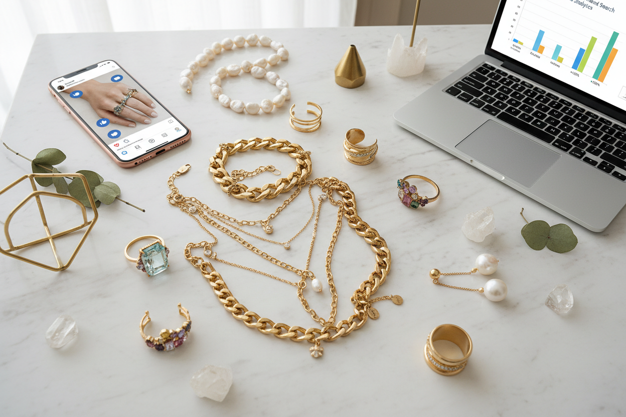 Jewelry Trends Shaping 2025: Insights from Google Searches & Social Media Buzz