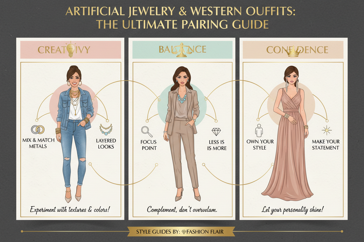 How to Match Artificial Jewelry with Western Outfits