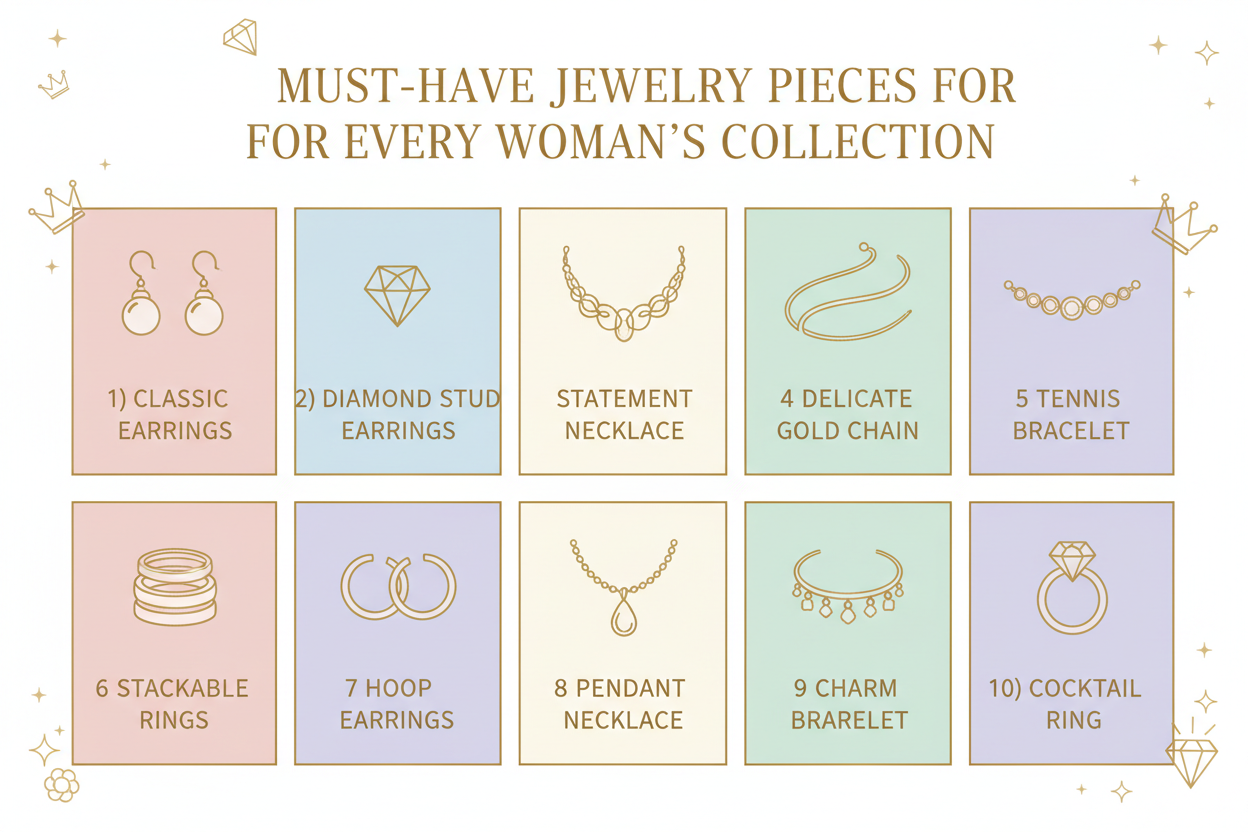 Must-Have Jewelry Pieces for Every Woman’s Collection