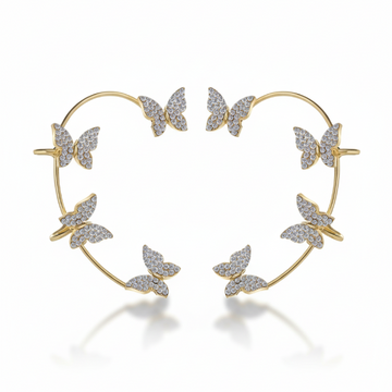Dazzling Butterfly Ear Cuff – No Piercing CZ Jewelry for Women