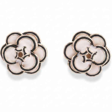Camellia Flower Earrings - Black White Jewelry & Designer Floral Studs