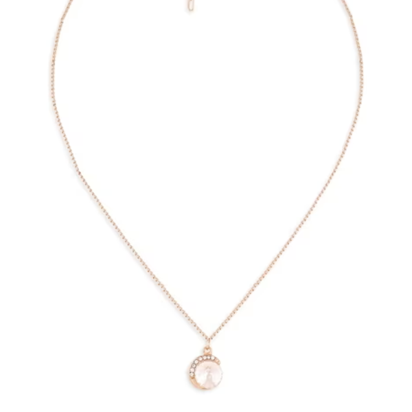 Delicate Rose Gold Celestial Necklace – Tree of Life Charm Jewelry