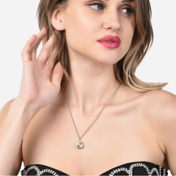 Delicate Rose Gold Celestial Necklace – Tree of Life Charm Jewelry