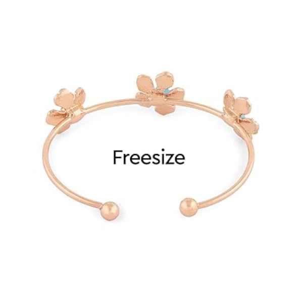 Radiant Red Crystal Rose Vine Bracelet | Chic Gold Floral Jewelry