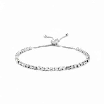 Stunning Rose Gold Rectangular Crystal Bracelet | Chic Bolero Jewelry