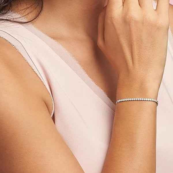 Stunning Rose Gold Rectangular Crystal Bracelet | Chic Bolero Jewelry