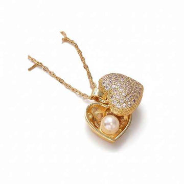 Dazzling Gold Heart Locket | Stylish Sentimental Cubic Zirconia Gift