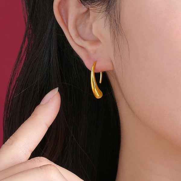 Drop Hook Earring - Shimmering Anti Tarnish Stud Latest Fashion Gift