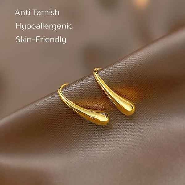 Drop Hook Earring - Shimmering Anti Tarnish Stud Latest Fashion Gift