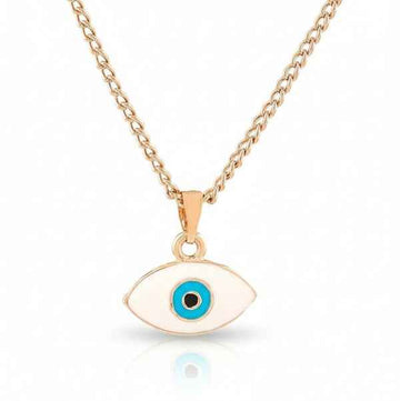 Rose Gold Evil Eye Necklace | Elegant Protection Jewelry