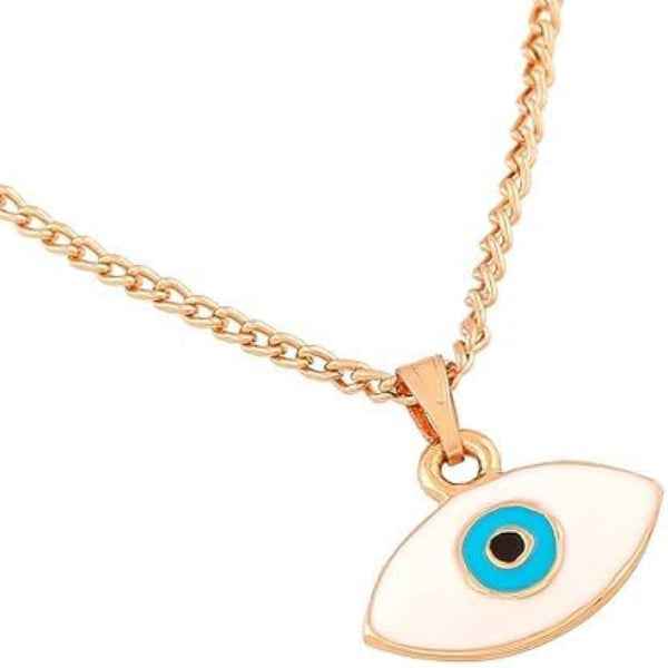 Rose Gold Evil Eye Necklace | Elegant Protection Jewelry