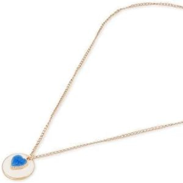 Gold Blue Heart Pendant Necklace | Dainty & Chic Everyday - LA Miraya