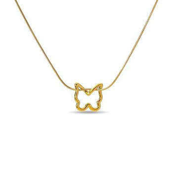 Chic Gold Butterfly Pendant Necklace | Dainty Minimalist Charm Jewelry