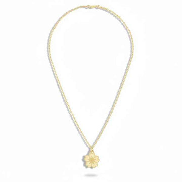 Dainty Gold Cherry Blossom Necklace | Delicate Flower Pendant Gift