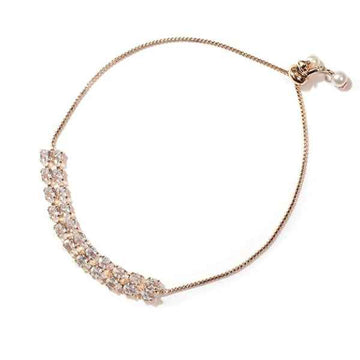 Stunning Gold Double-Row Crystal Bracelet | Chic Bolero Jewelry