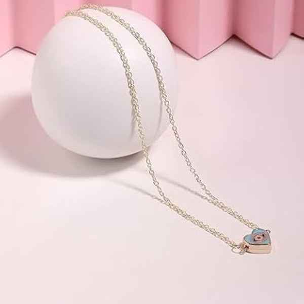 Dainty Gold Evil Eye Heart Necklace - Protection Jewelry Gift