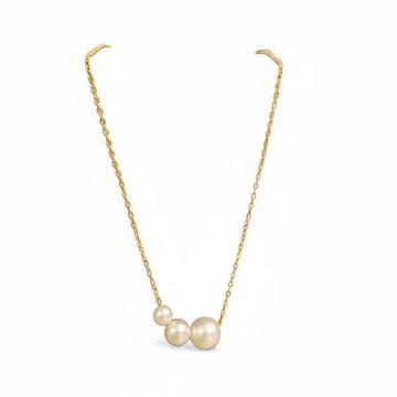 Gold Pearl Necklace - Graduated Pearl Jewelry Minimalist Pendant
