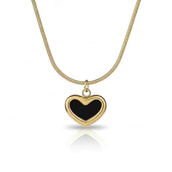 Gold Heart Necklace for Women - Dainty Heart Pendant Jewelry Gift