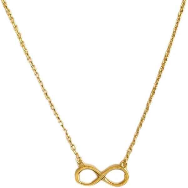 Dainty Gold Infinity Necklace | Symbol of Eternal Love | Fine Jewelry