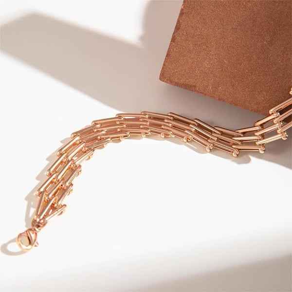 Gold Mesh Choker - Shimmering Woven Link Bold Statement Necklace