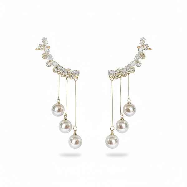 Modern Gold Mesh Earrings | Geometric Drop Fashion Statement Jewelry