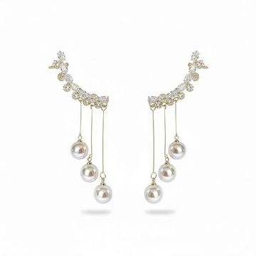 Modern Gold Mesh Earrings | Geometric Drop Fashion Statement Jewelry