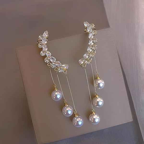 Modern Gold Mesh Earrings | Geometric Drop Fashion Statement Jewelry