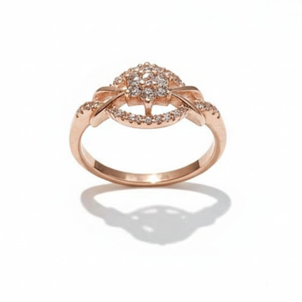 Gold Multi Layer Ring: Intertwined Wave Band Adjustable Statement Piece