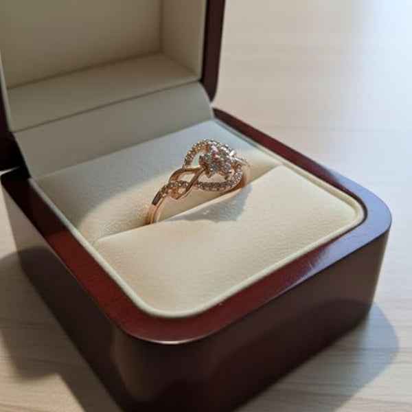 Gold Multi Layer Ring: Intertwined Wave Band Adjustable Statement Piece