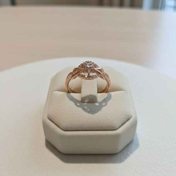 Gold Multi Layer Ring: Intertwined Wave Band Adjustable Statement Piece