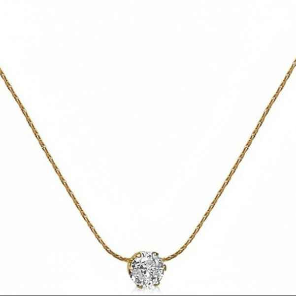 Gold Solitaire Diamond Pendant Necklace | Dainty & Timeless Sparkle
