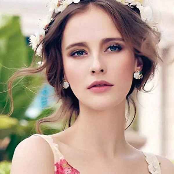 Green Crystal Stud Earrings | Traditional Ethnic Party Wear Jewelry