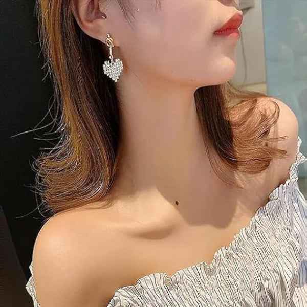 Heart Shape Earrings | 14k Gold Plated Trendy Jewelry for Women