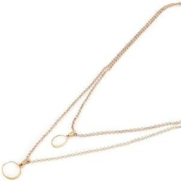 Gold Layered Stone Necklace | Dainty Pendant Set | Minimalist Jewelry - LA Miraya