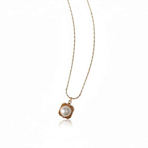 Minimalist Gold Pearl Lariat | Luminous Fluid Y-Necklace Jewelry