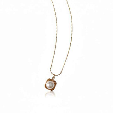 Minimalist Gold Pearl Lariat | Luminous Fluid Y-Necklace Jewelry