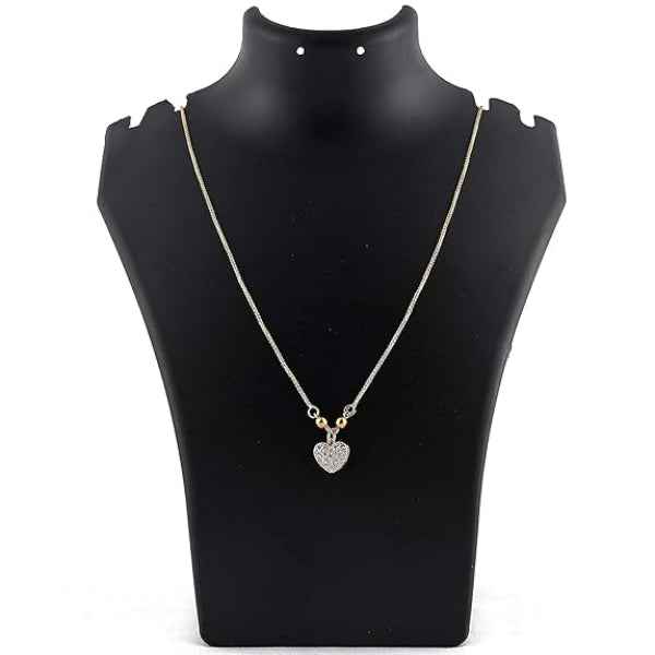 Pave Heart Gold Necklace | Dainty Pendant Jewelry for Women & Gifts