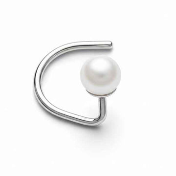 Pearl Silver Nose Pin - Sparkling Sterling Stud Nose Pin for Women