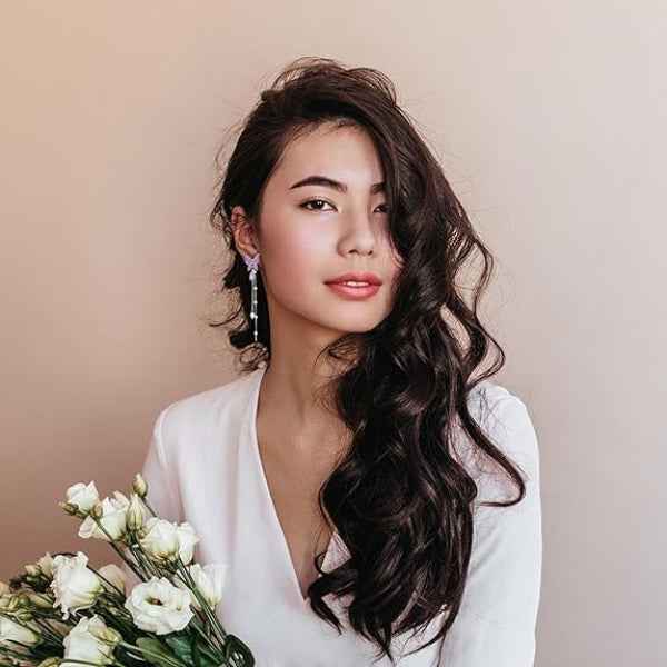 Chic Purple Hoop Earrings: Twisted Design Vibrant Fashion Jewelry