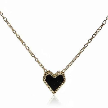 Reversible Heart Pendant Necklace | Dual-Sided Gold & Mother of Pearl