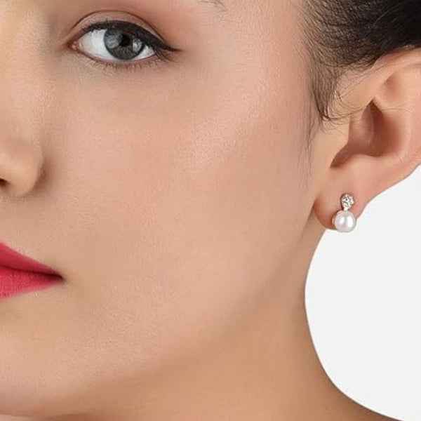 Dazzling Rose Gold Drop Earrings | Pavé Hexagon Statement Jewelry