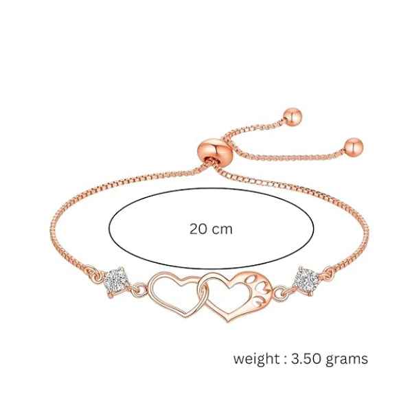 Chic Rose Gold Infinity Adjustable Bracelet | Radiant Crystal Jewelry