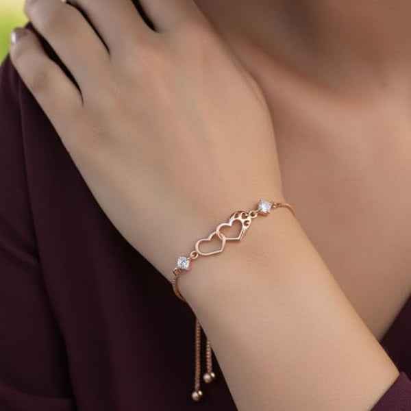 Chic Rose Gold Infinity Adjustable Bracelet | Radiant Crystal Jewelry