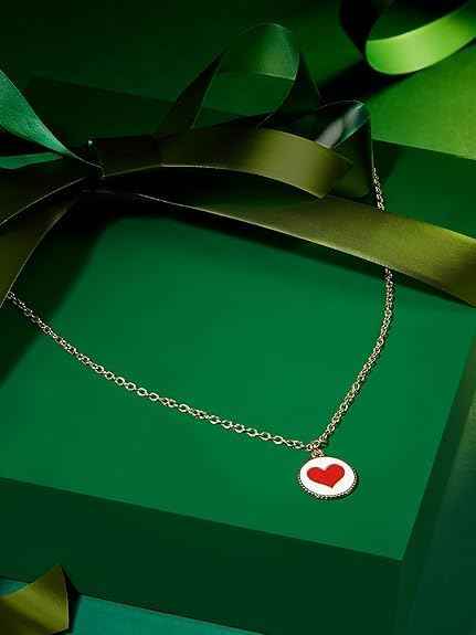 Rose Gold Heart Charm Necklace | Dainty Jewelry for Women & Gifts