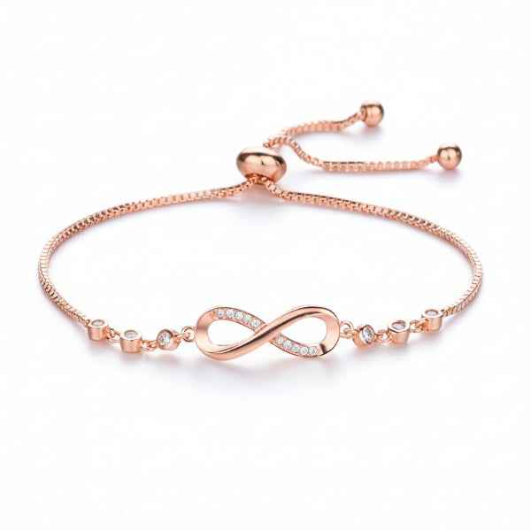 Chic rose gold Crystal Cluster Bracelet | Radiant Marquise Link Jewelry