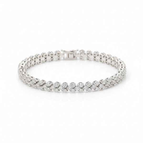 Stunning Silver Bracelet | Chic Cubic Zirconia Glow