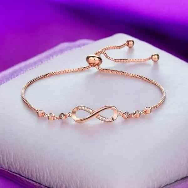 Chic rose gold Crystal Cluster Bracelet | Radiant Marquise Link Jewelry