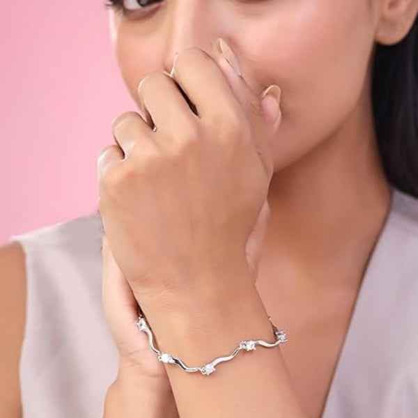 Chic Gold Padlock Layered Bracelet Set | Bold Rhinestone Link Jewelry